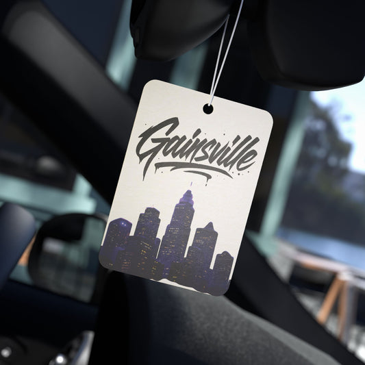 Gainsville Graffiti Skyline Car Air Freshener